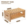 Rollerball Perfume Organizer Display Stand 24 Slots Natural Bamboo Organizer