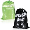 com-four® 2 x Laundry Bags for Travel - Foldable Laundry