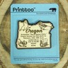USA Oregon State Map Wooden Magnet Souvenir Fridge Magnet Gift