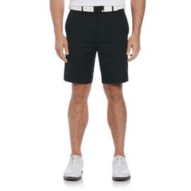 PGA TOUR Men's Flat Front Golf Short with Expandable Waistband (Size 30-44), Caviar, 42