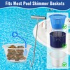 Pool Skimmer Basket Hook, Universal Skimmer Basket Handle for Inground