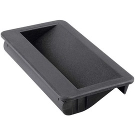 Black recessed handle