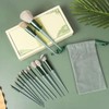 Professional Elli beauty Makeup Brush Set with Green Case, cosmetic