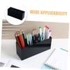TEHAUX Desktop Acrylic Makeup Brush Holder Compartment Organizer for Vanity