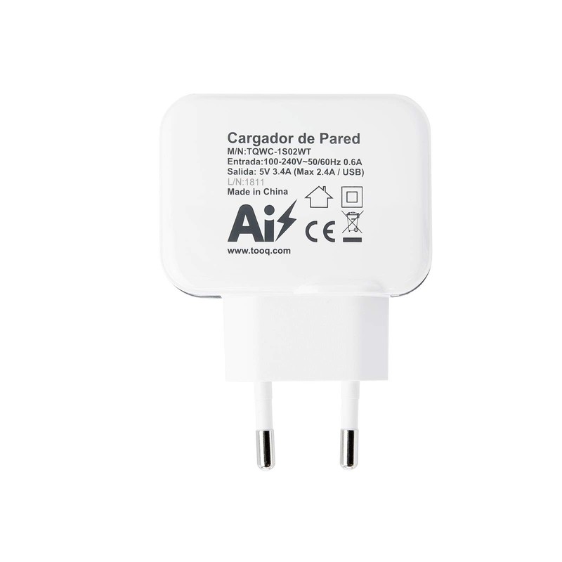 USB Wall Charger with 2 x USB 3.4A High Charging