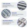 Fourindo Pack of 6 Fully Threaded Rod M8 × 200