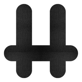 PreCut Kinesiotapes für Unterer Nacken, Kinesiotapes Vorgeschnitten 10 Stück | Ohne Shere, Hautfreundlich mit perfektem Trage-komfort, Wasserfestes & Elastisches Physio Tape - Schwarz