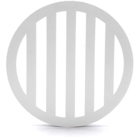 DPM Heavy-Duty Plastic Drain Cover 3" Drain Grate Round Drain Cover 3 inch Round Grate White | 3" Diameter 1/4" Thickness | Made in USA ((5 Pack))