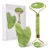 Rodillo Masaje Facial Gua Sha De Jade Antienvejecimiento Kit