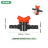M METERXITY 4 Pack Barb Ball Valve for 5/8" Drip