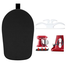 Owowong Sliding Mat for Kitchenaid Mixer, Mixer Mover Slider Pad 4.5-5 Qt Tilt-Head Stand Kitchen Appliance Mat, Aid Accessories with White Cord Organizer