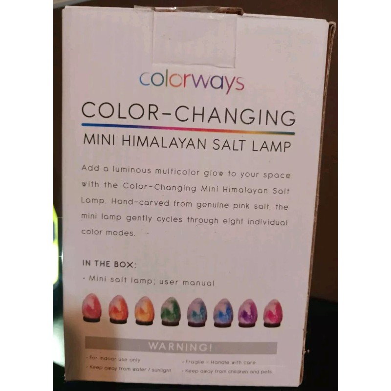 Colorways Mini Color Changing Himalayan Salt Lamp