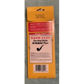Dill's Premium Pipe Cleaners All Cotton Extra Absorbent sturdy 32 Count
