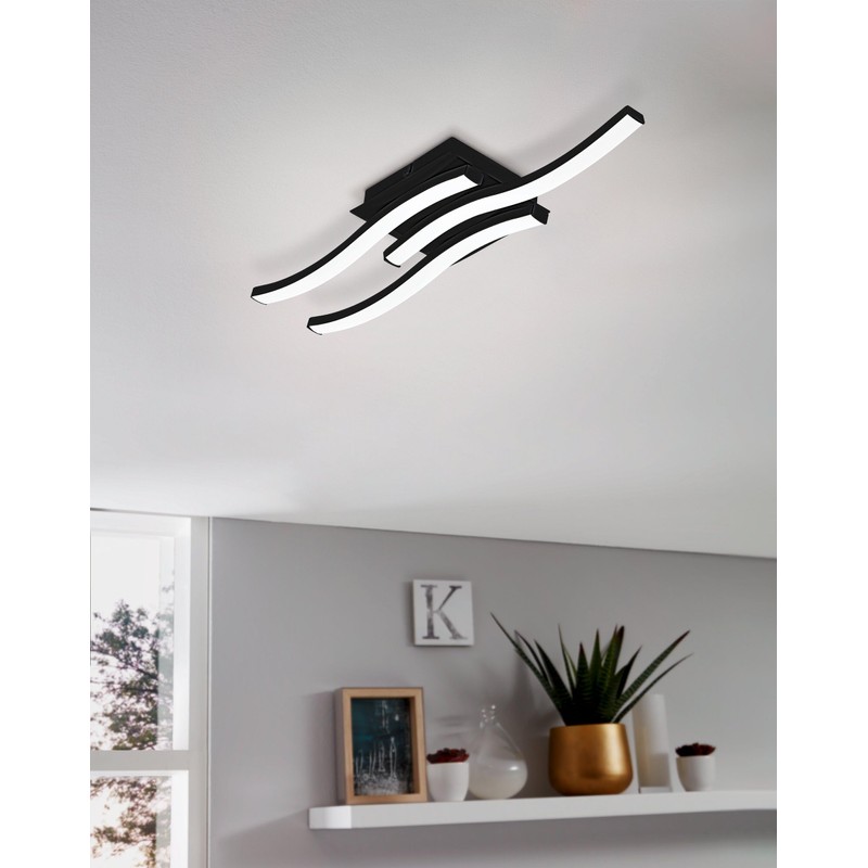 EGLO Cabezas-E LED Ceiling Light, Rod-shaped Ceiling Light, Kitchen Lamp