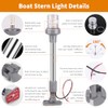 RVZONE 12-Inch Fold Down Anchor Light - 360° White LED