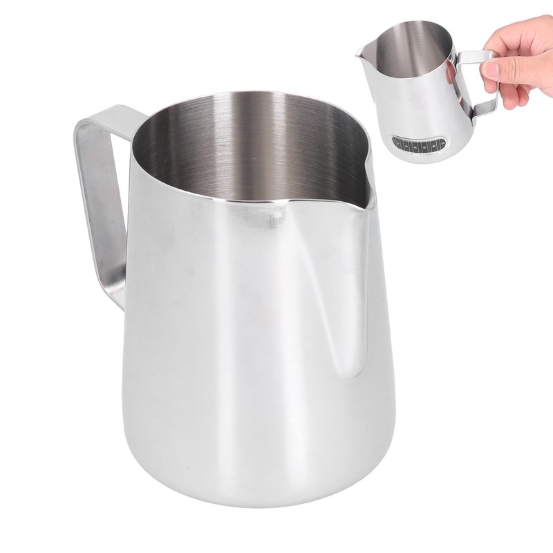 600ml Stainless Steel Frothing Cup Milk Coffee Frothing Pitcher with