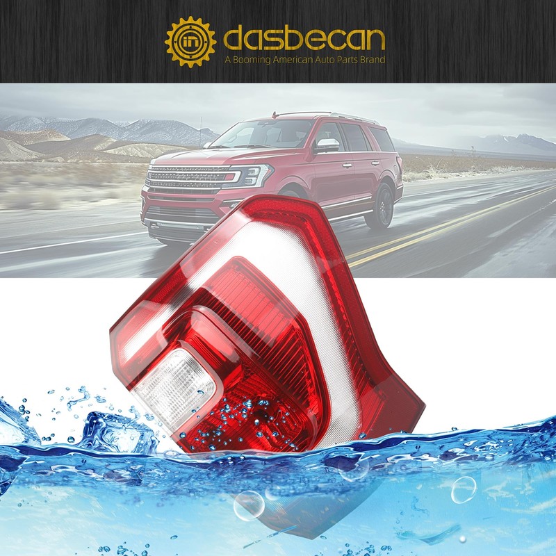 Dasbecan Right Passenger Side Tail Light Halogen Compatible With 2018-2021