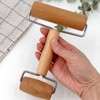 1 Double-Ended Rolling Pin, 1 Dough Cutter, Wooden Dough Roller,