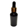 Meliars Gotero 20 Ml Frasco Negro Con Bulbo Dorado Negro
