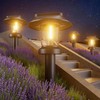 Pywut Solar Pathway Lights Outdoor - 8 Pack Solar Powered