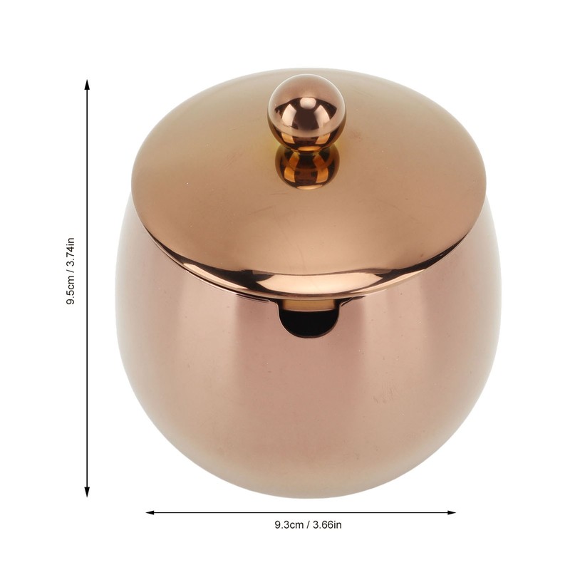 Large Stainless Steel Sugar Bowl Spice Jar With Lid Storage