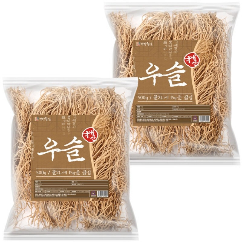 Domestic whole hyssop root 500g x 2 / 국산 통