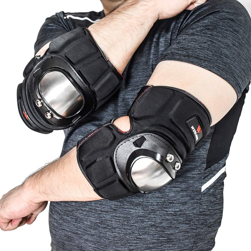 Yaozher 1 par de coderas para lismo, coderas para motoleta