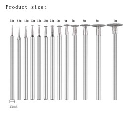 𝐋𝐮𝐨 𝐤𝐞 13 Pcs T Shape Diamond Burr Set, 3/32'' Shank Stone Carving Bits Diamond Mounted Setting Burs for Rotary Tools includes Dremel