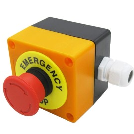 mxuteuk 22mm 1NC 1NO Red Mushroom Emergency Stop Push Button Switch AC 660V...