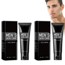 Men's Makeup Cream, Tinted Moisturising Cream for Men, Brightening Cream for Men, Foundation Cream, Lazy Face Cream, Fresh Concealer, 2 Pieces Men's Makeup Cream