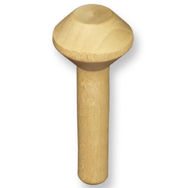Pinehurst Crafts Wooden Train Smokestack, 1-1/2 Inch (1/4 Inch Tenon),