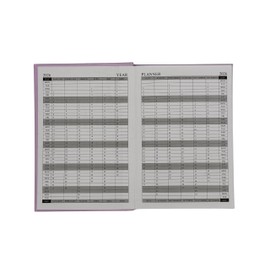 A5 Day To View Diary 2026 | 1 Day Per Page | Daily Planner | Blue, Pink, Lilac | Ribbon Book Mark | Calander, Worldmap, Public Holidays, Metric & Conversion Tables | 21cm x 15cm (Lilac)