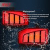 GEEGEETOP Red Full Lens LED Rear Reflector Bumper Fog Light