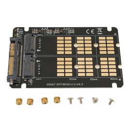 M.2 NVME SATA to U.2 Adapter Card NVME SATA Dual Protocol M.2 to U.2 Expansion Card for 2242 2260 2280 SSD