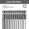 11 Piece Torx Screwdriver Bit Set - 1/4 Inch Magnetic