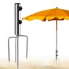 Taufe Ground Spike Parasol, Umbrella Stand Beach Lawn Spike for