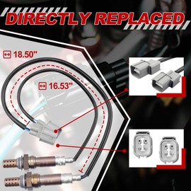 UNITHUB Oxygen Sensor Upstream + Downstream 2344011 2344098 Compatible for Honda CRV Civic 1997 1998 1999 2000 2001 (Set of 2)