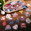 HunnmingRe 72 Pcs Baseball Iron on Patches Chenille Embroidered Baseball