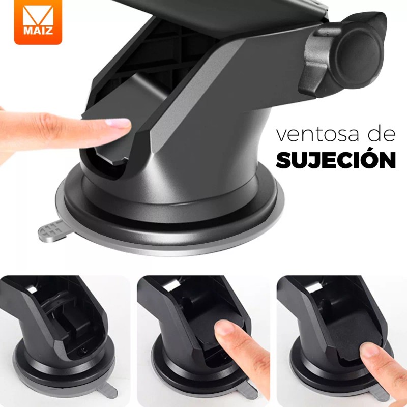 Maíz Soporte Base Celular Holder Auto Carro Tablero Ventosa 360