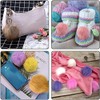 Pack of 10 8 cm Faux Fur Pompom Fur Pompoms