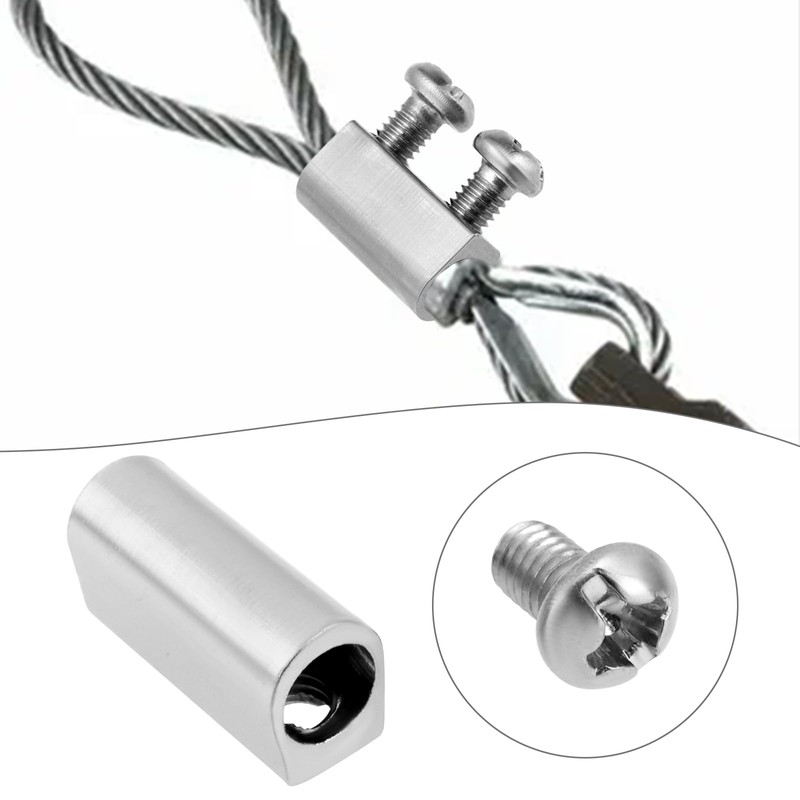 Create idea 50pcs 12mm Steel Wire Rope Cable Clamp, 3mm