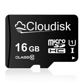 Cloudisk Tarjeta Micro SD de 16 GB Tarjeta de memoria Flash Micro SDHC C10, A1, U1, UHS-I (16 GB)