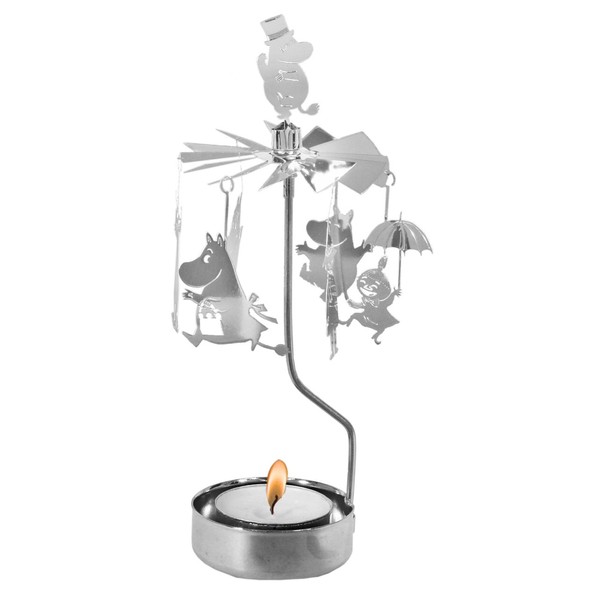 PLUTO AN002 Moomin Family Metal Windmill Candle Holder