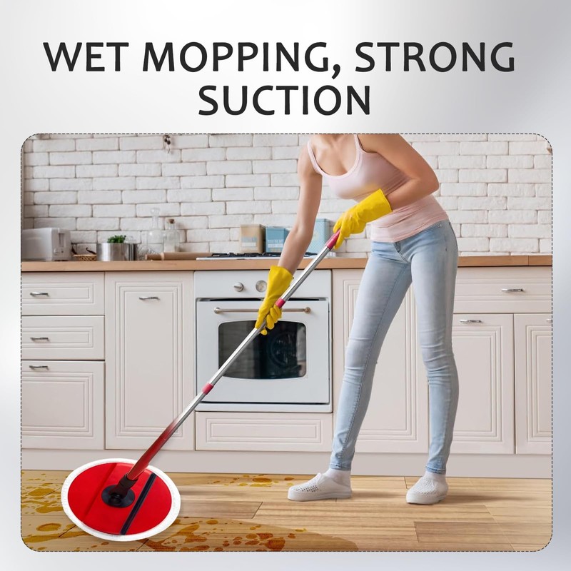 3 Pack Spin Mop Heads Replacement Compatible with Vileda, Reusable