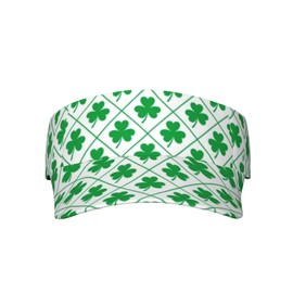 St. Patrick's Day Visors for Women & Men, Adjustable Sports Sun Visor Hats with Velcro for Outdoor Tennis Golf Running