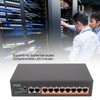 PoE Switch 8 Ports 10/100Mbps 90W RJ45 Adaptive Port LED