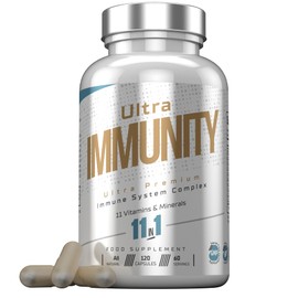 Insynergy Labs Ultra Premium Immune System Booster Supplement - Ultra Immunity | Immune System Support | Vitamin D, Vitamin C, Zinc, B12, Multivitamin 120 Capsules