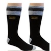 DeWALT Men's 2 Pack Wool Blend Boot Crew Socks (Black