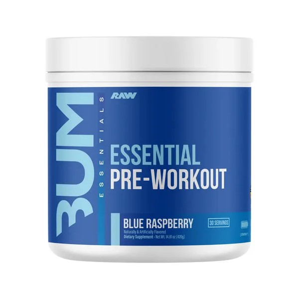 Raw Cbum Essential Pre Workout Pre Entreno 30 Servicios Sabor