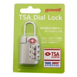 TSA Dial Lock GX Silver 1313